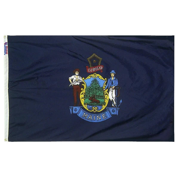 Maine Outdoor Nylon Flag (Low-Medium Wind Areas)