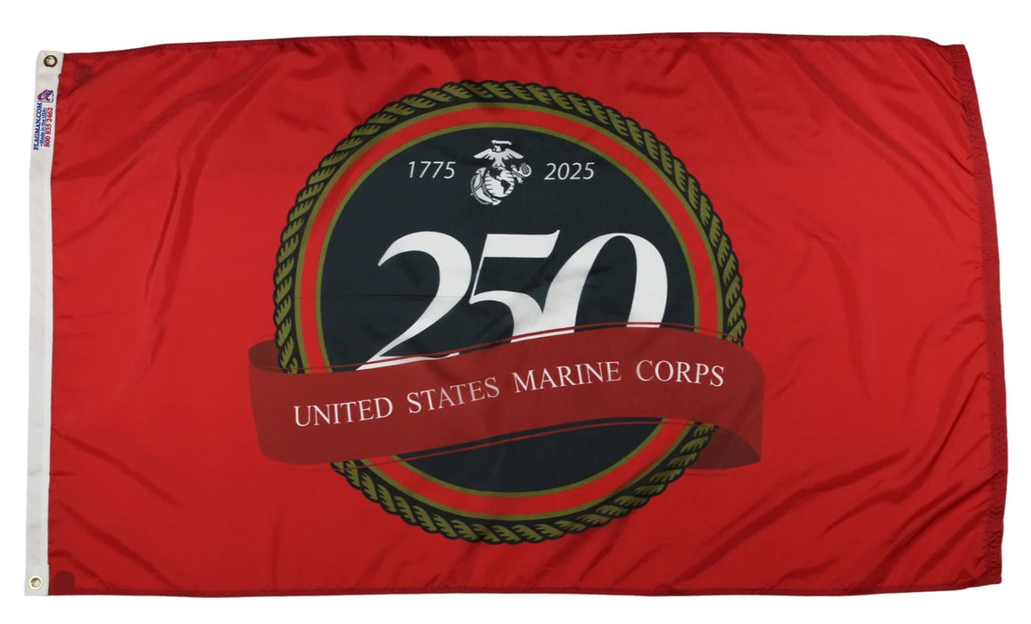 Marine Corp 250th Anniversary Flag for sale