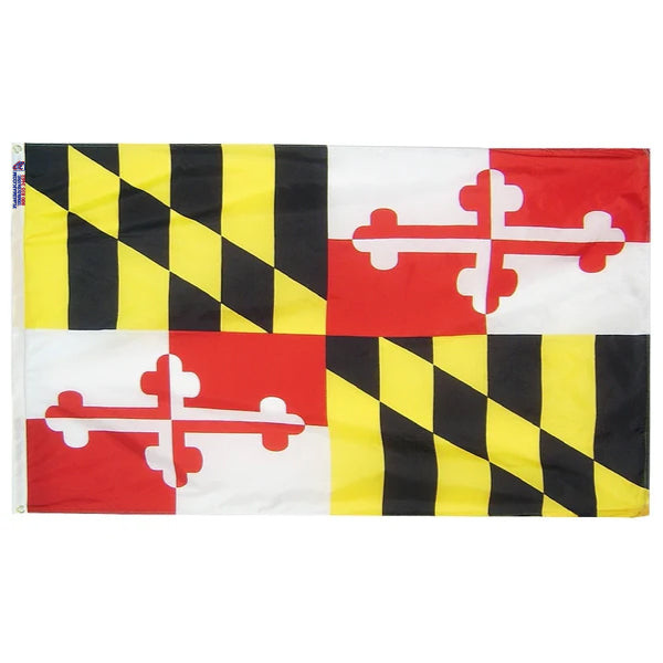 Maryland Outdoor Nylon Flag (Low-Medium Wind Areas)