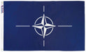 nato flag 3x5 blue field with white compass rose outdoor nylon made in USA