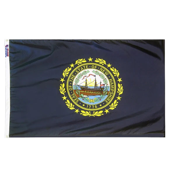 New Hampshire Outdoor Polyester Flag (Higher Wind Areas)