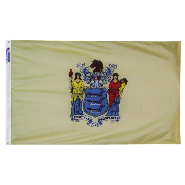 New Jersey Outdoor Nylon Flag (Low-Medium Wind Areas)