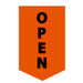 Sewn Orange OPEN Flag for business visibility 