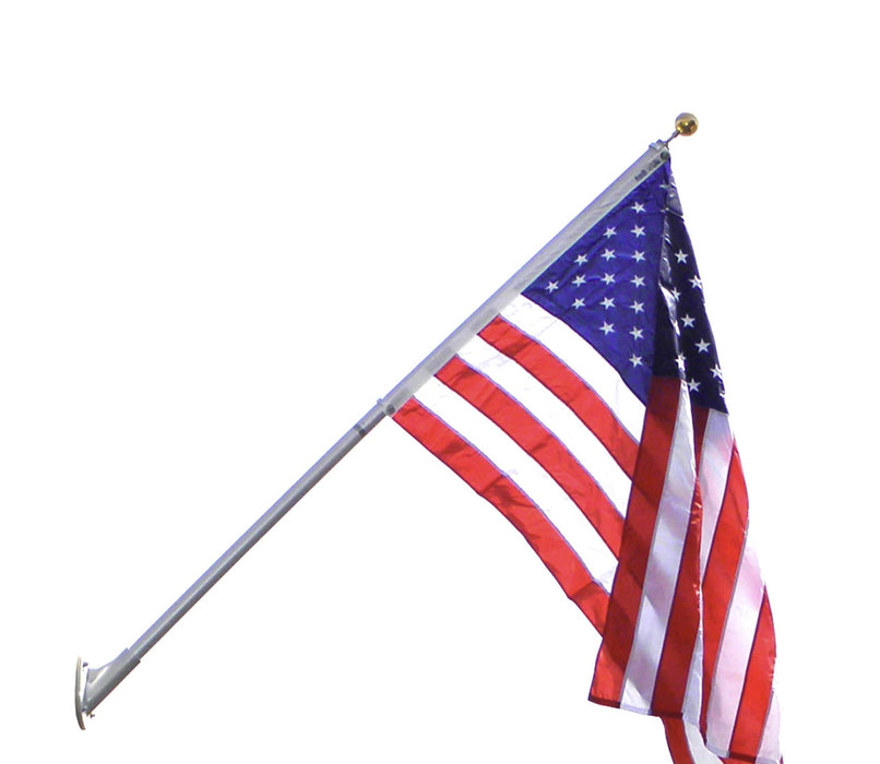 commercial 45 degree wall mount flagpole kit