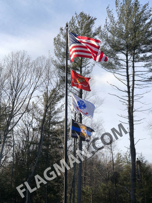 Commercial Grade Aluminum Flagpole - External Halyard- Lifetime Warranty - Made in USA