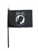 pow mia stick flag 4x6 desk flag black white you are not forgotten made in USA