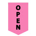 Sewn Pink OPEN Flag for business visibility 