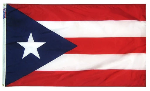 Puerto Rico Outdoor Nylon Flag Made in USA with brass grommets