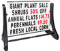 large sidewalk message board for advertising