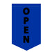 Sewn Blue OPEN Flag for business visibility 