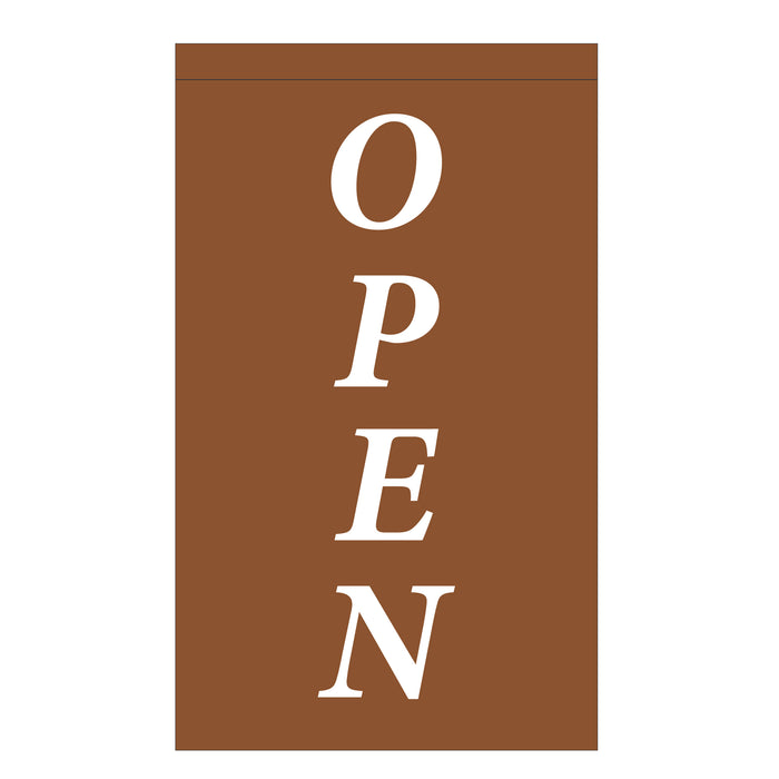 Sandalwood Brown OPEN Flag for Sale