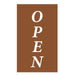 Sandalwood Brown OPEN Flag for Sale