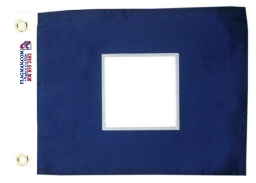 nautical signal flag P international code flag with grommets