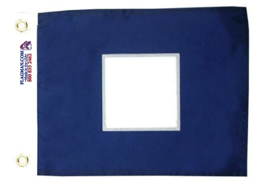nautical signal flag P international code flag with grommets