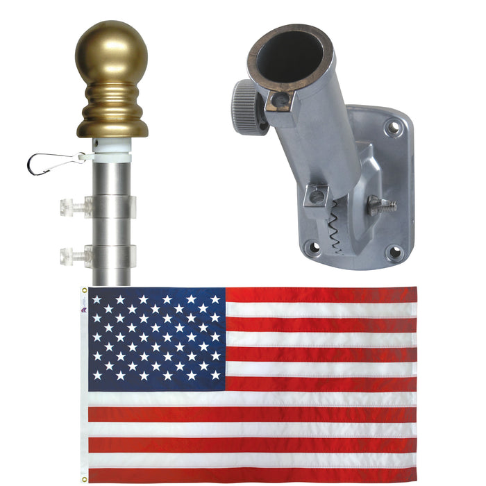 Philadelphia Phillies Pinstripes Flag Pole & Bracket Mount Set – 3x5 Ft Flag, 6ft Spinning Pole, Adjustable Bracket