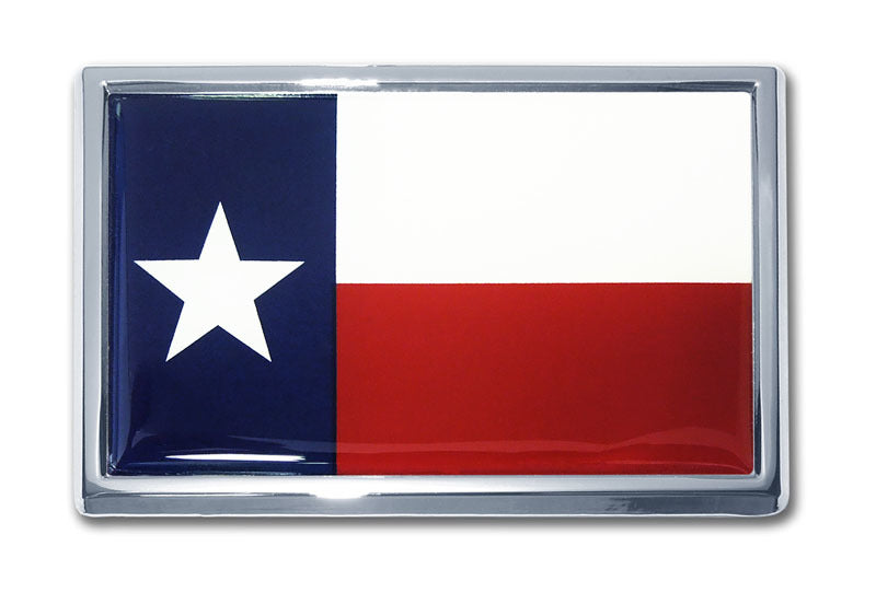 Texas Flag Chrome Auto Emblem *Clearance*