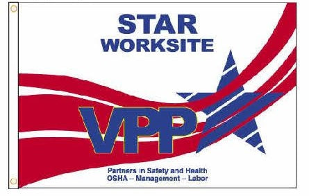 VPP Star Worksite Flag - Outdoor Nylon | Made in USA