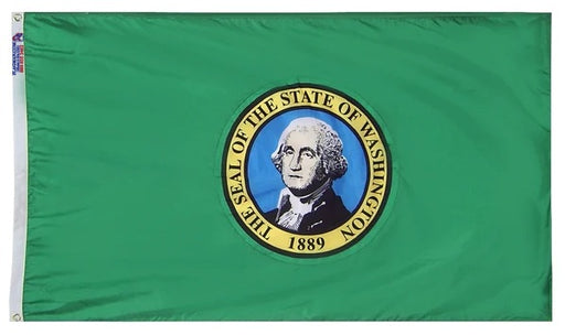 Washington State flag outdoor high wind polyester made in USA