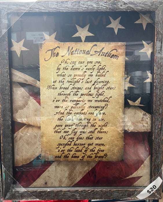 National Anthem Wall Art *Clearance*