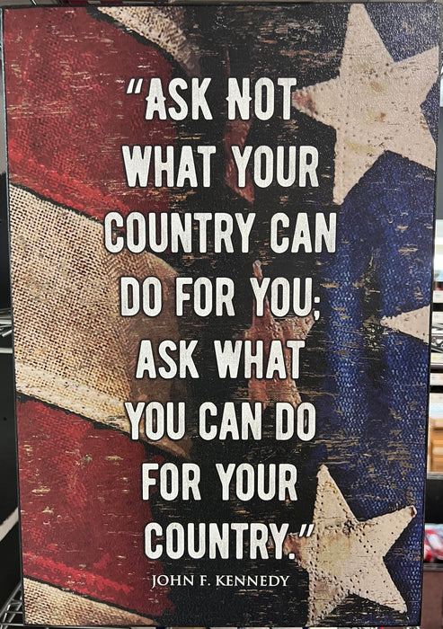 Ask Not Wall Art *Clearance*
