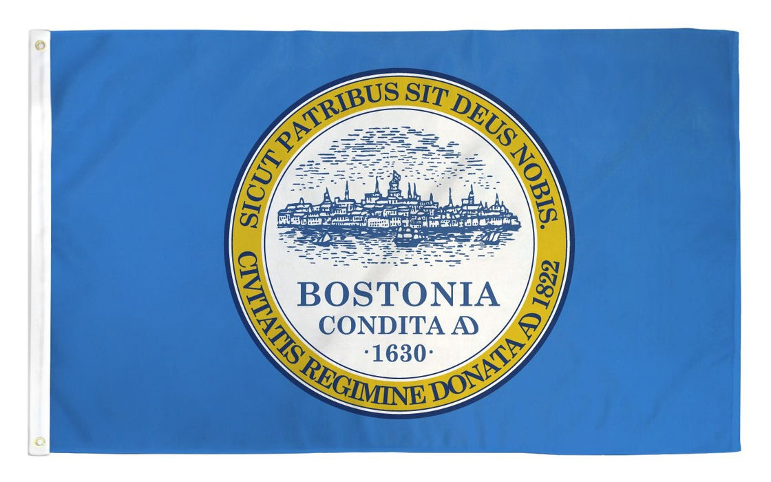 Boston Massachusetts Outdoor Flag