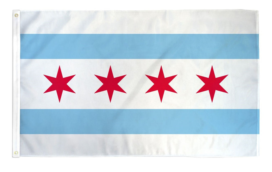 Chicago Illinois Outdoor Flag
