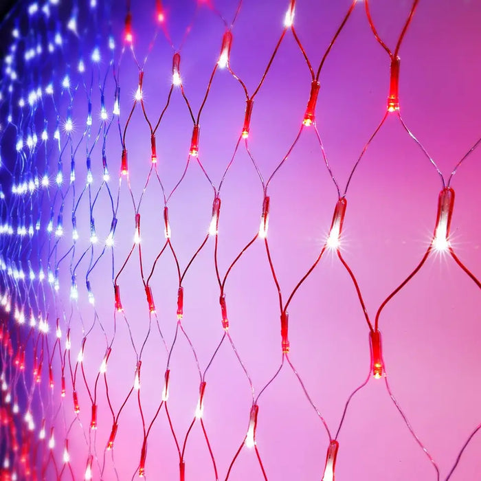 American Flag LED String Lights