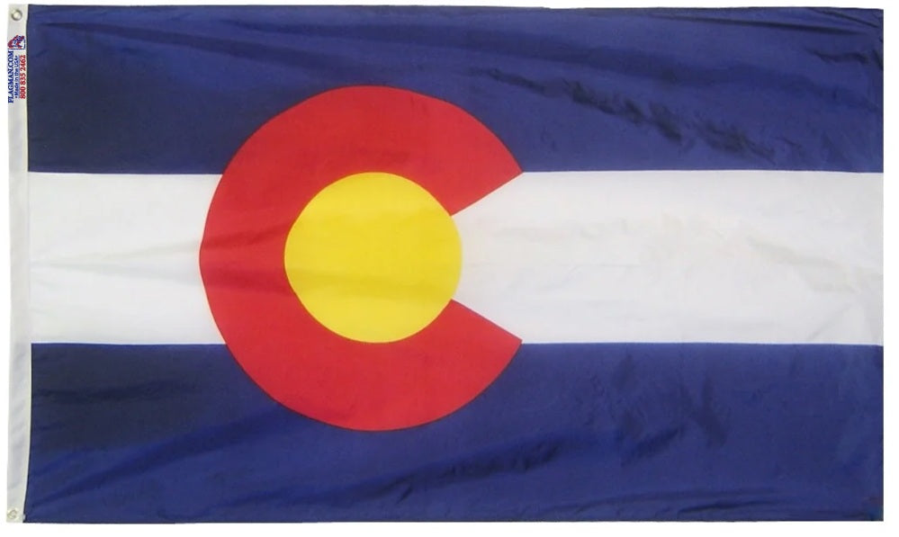Colorado Outdoor Polyester State Flag | Made in USA | High Wind Flag
