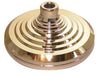 Gold finish indoor flag base for presentation flagpole display