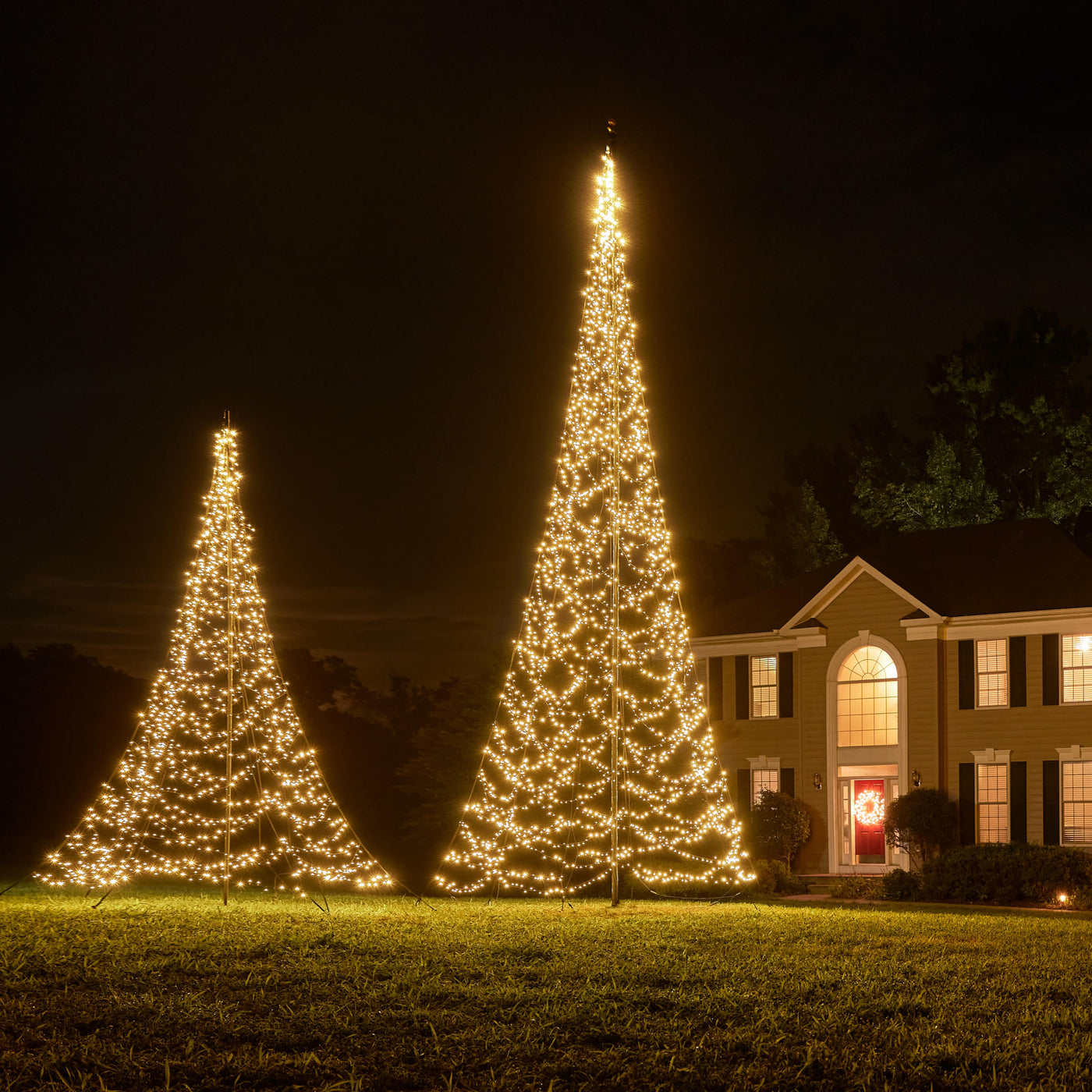 Fairybell Flagpole Christmas Tree Lights — Flagman of America