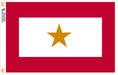 Sewn Gold Star Service Flag 3x5 made in USA by Flagman of America