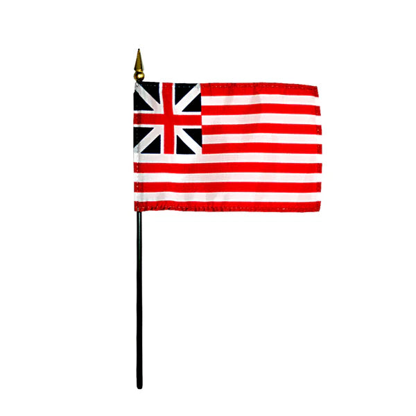 Grand Union Stick Flag 4"x6"