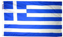 Greece outdoor flag made in USA with blue and white cross