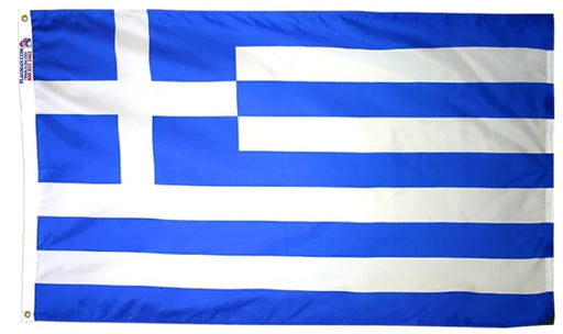 Greece outdoor flag made in USA with blue and white cross