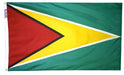 Guyana national flag outdoor nylon made in USA with green field yellow and red triangle design 