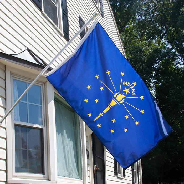 Indiana Outdoor Nylon Flag (Low-Medium Wind Areas)