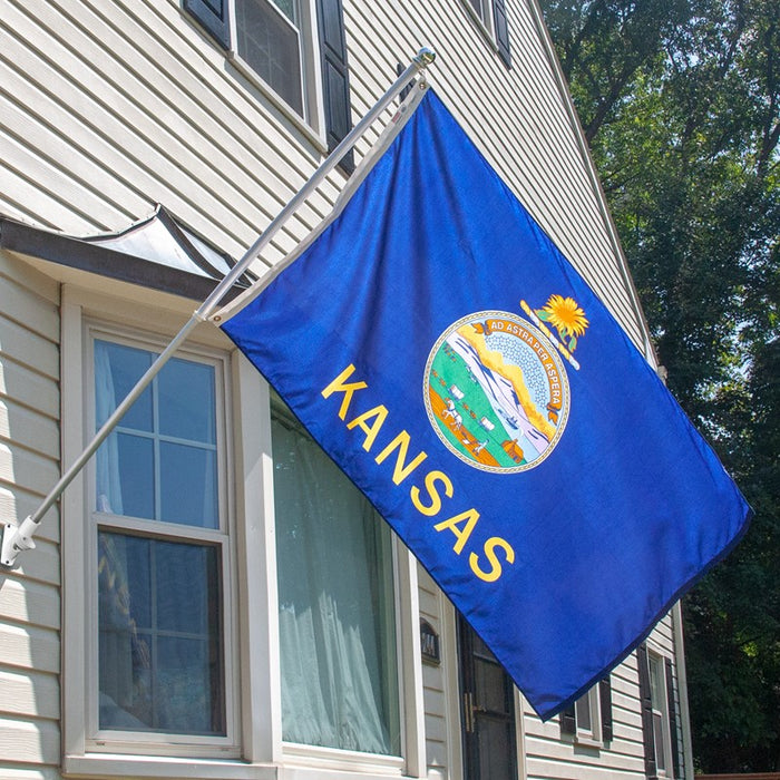 Kansas Outdoor Nylon Flag (Low-Medium Wind Areas)