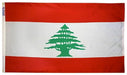 Lebanon flag made in USA outdoor nylon Lebanese flag with cedar tree design