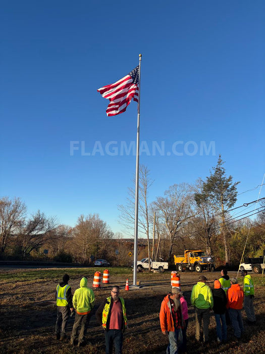 large american flag for sale with an aluminum flagpole for sale