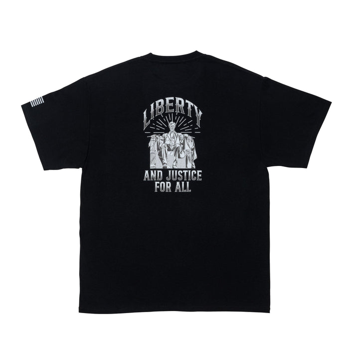 Liberty and Justice Graphic Tee-black *BadFlag*