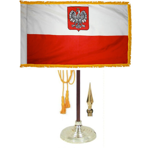 Poland (With Seal) Indoor/Parade Flag