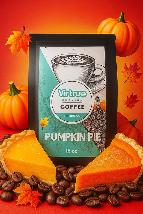 Pumpkin Pie Flavored Coffee – 16oz | Virtrue Premium