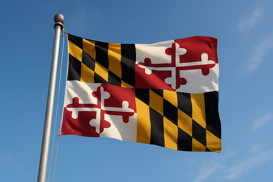 Maryland Outdoor Nylon Flag (Low-Medium Wind Areas)