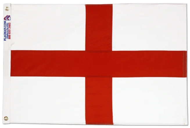 St. George Cross Flag – Red Cross on White England Flag Outdoor Nylon Made in USA