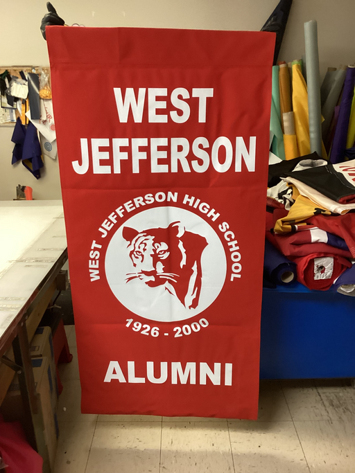 Custom Sunbrella fabric school banner