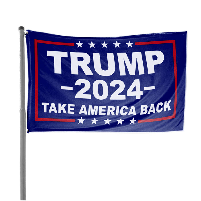 Trump 2024 Take America Back 3'x5' Blue *Clearance*