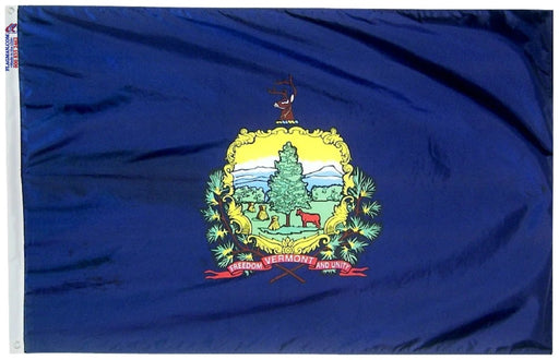 Vermont state flag outdoor polyester high wind durable made in USA