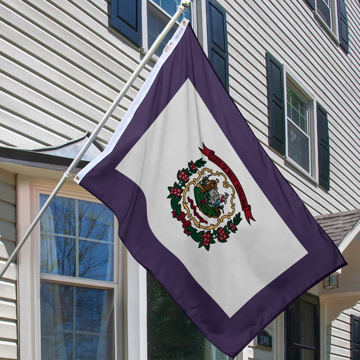 West Virginia Outdoor Nylon Flag (Low-Medium Wind Areas)
