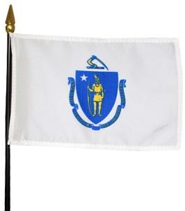 Miniature Massachusetts Flag
