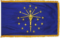 Indiana Flag with Fringe | Indiana Indoor Flag | Indiana Parade Flag
